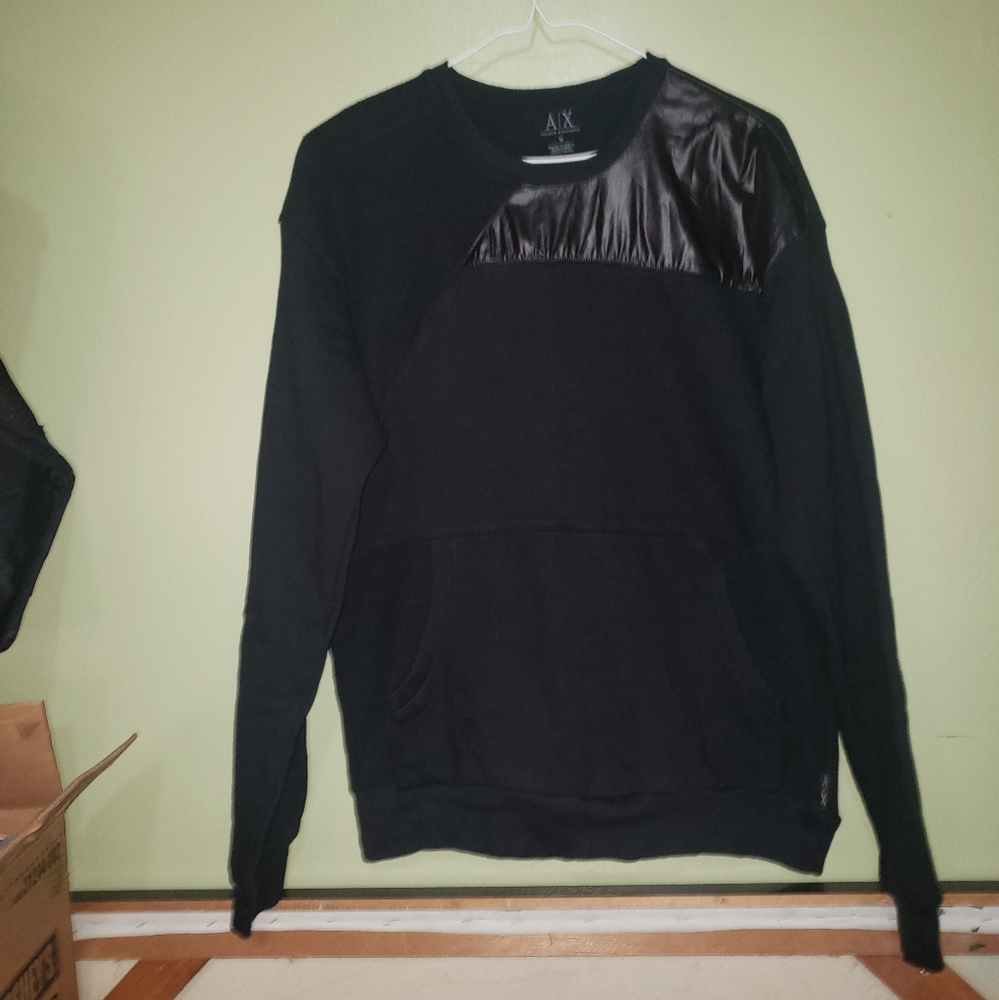 MENS ARMANI EXCHANGE A/X SWEATER BLACK SIZE M